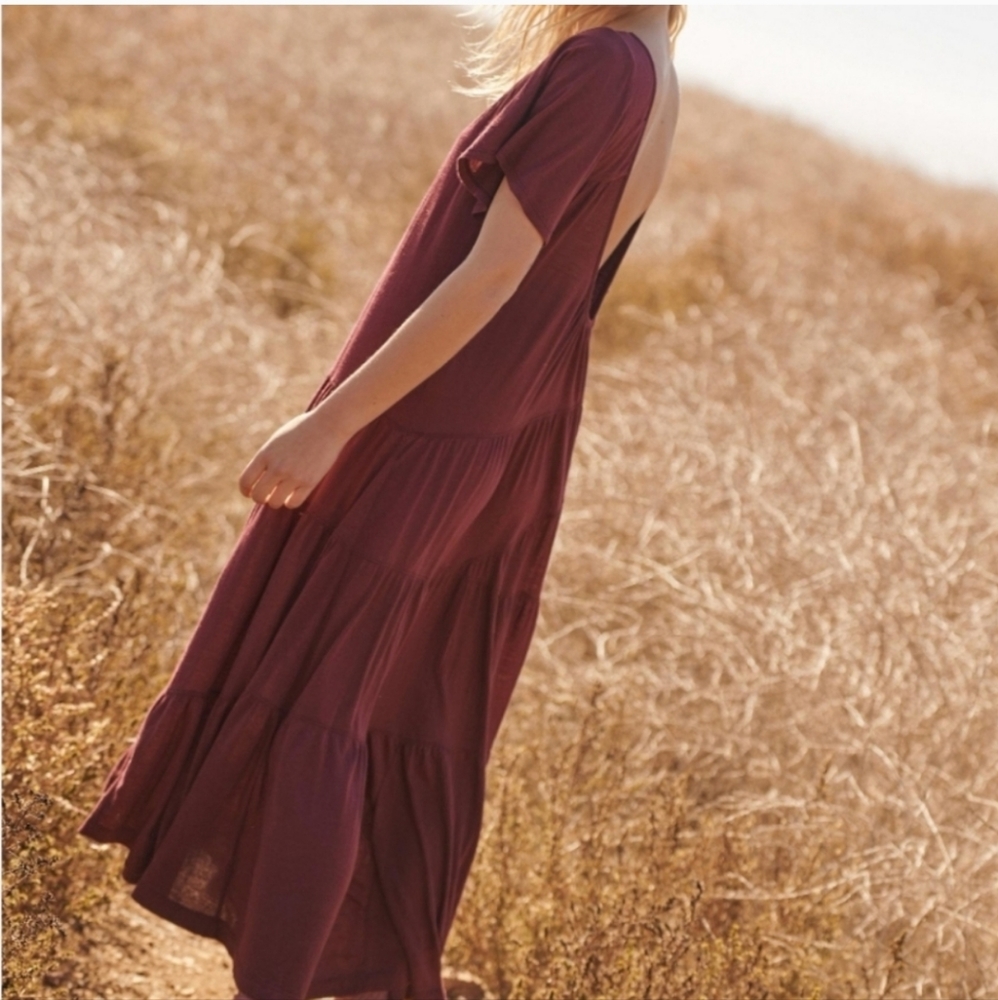 NWOT Free People Beach Sunday Picnic Maxi Dress